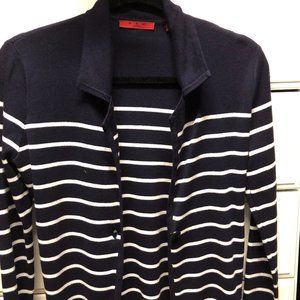 RED petite sweater, Black/white, size Petite